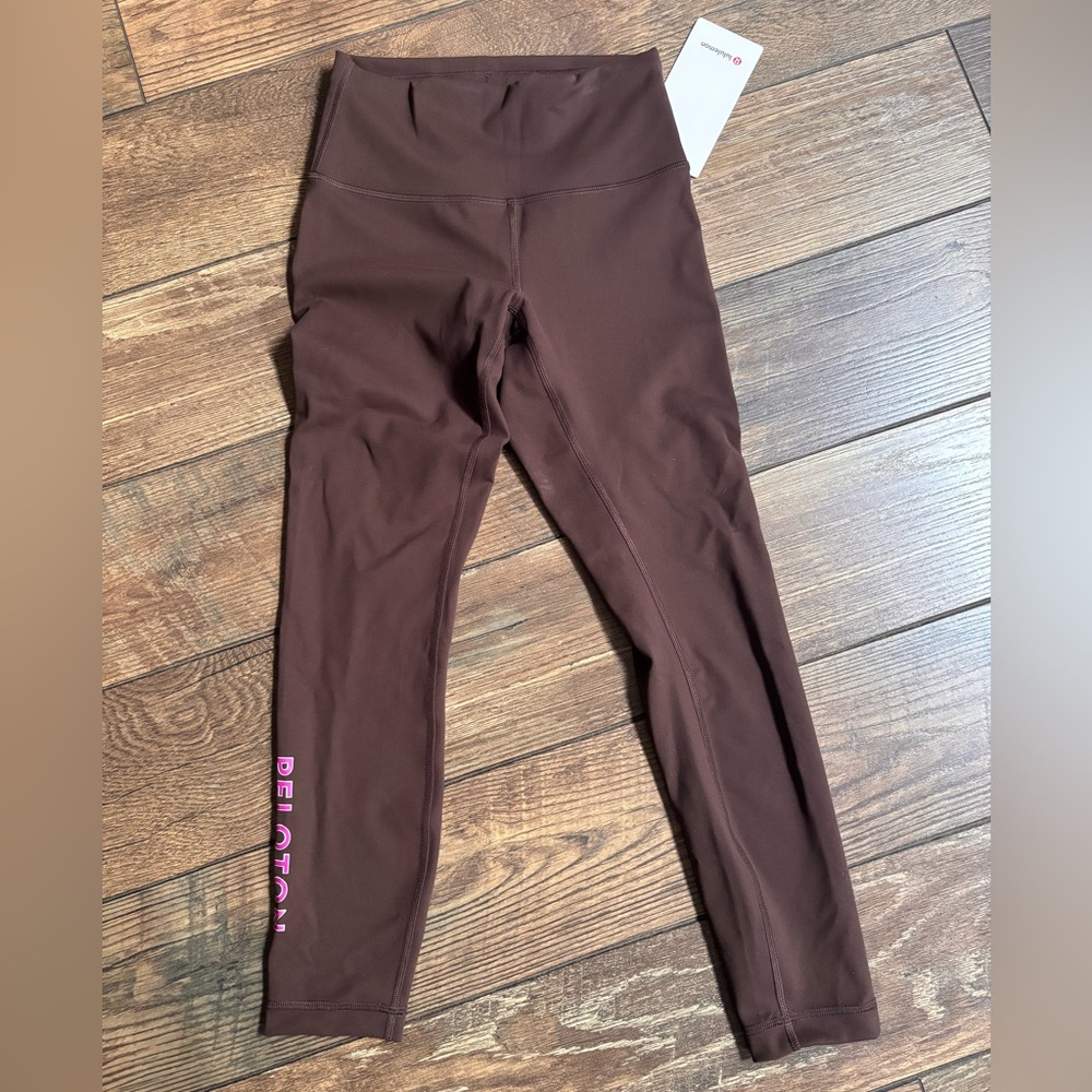Lululemon x Peloton brown leggings size 6 Wonder Train HR 25”